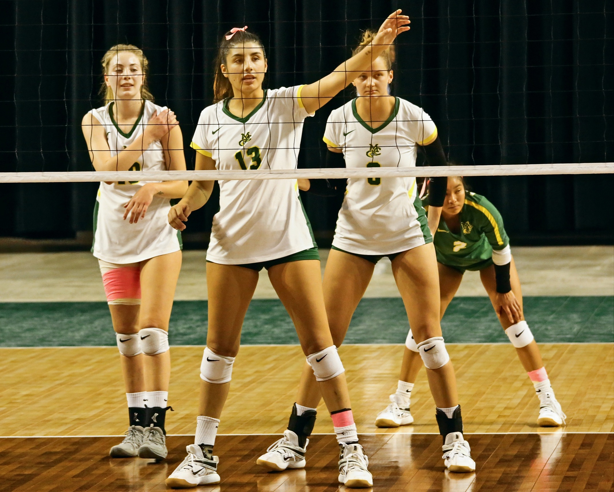 Petra Fernandez, Macarena Flores, Lucie Maceckova, Mia Ornelas. MC Lady Chaparral Volleyball